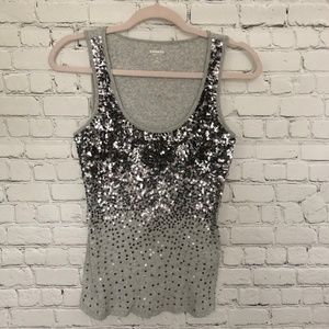 Sequin Ribbed Tank